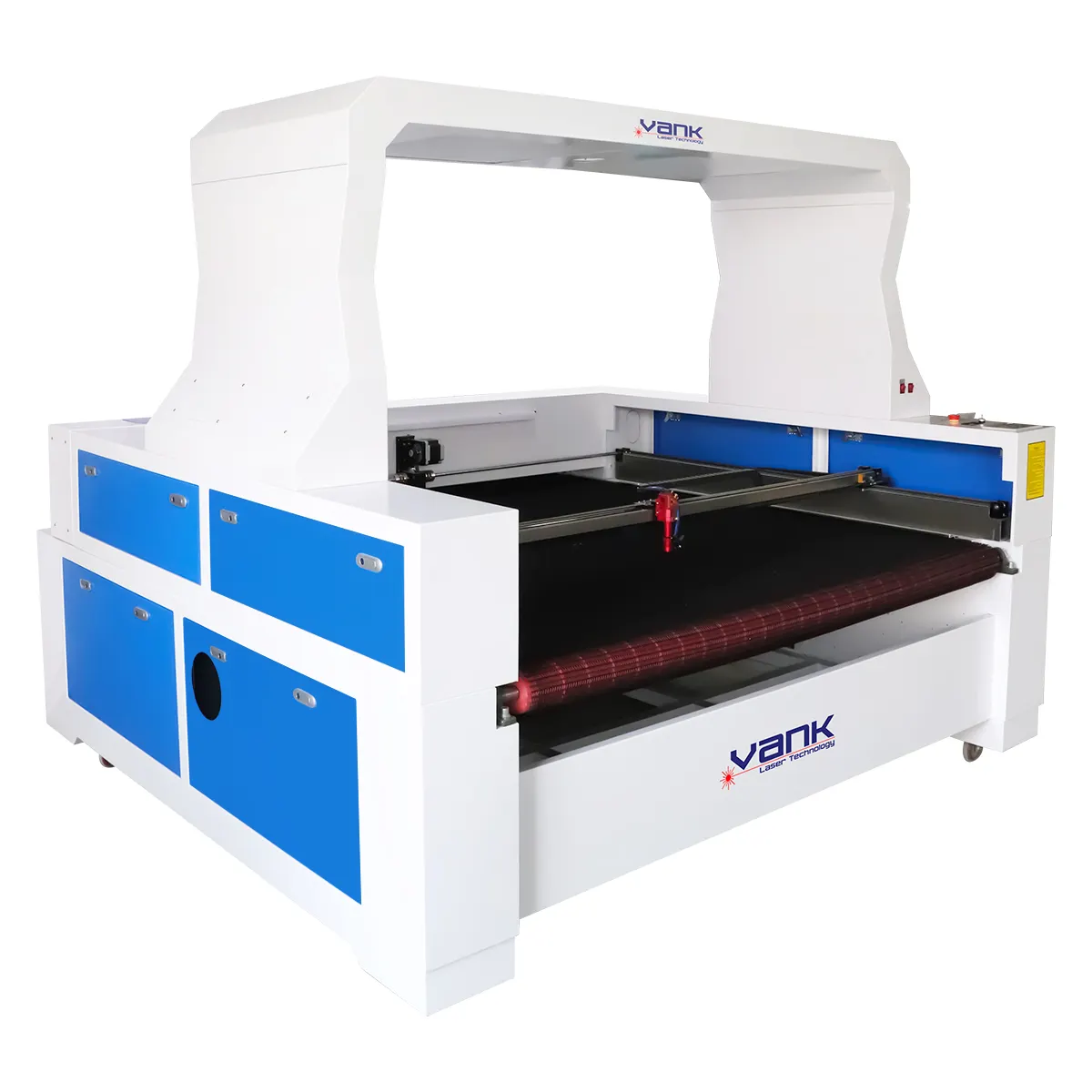 2 người đứng đầu tự động dệt vải mẫu Laser plotter Cutter máy cắt với CCD máy ảnh