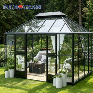 RICHOCEAN - <span class=keywords><strong>Sol</strong></span>árium de Aluminio Personalizado para Exteriores, Moderno, Impermeable, para Jardín - Product Image 3