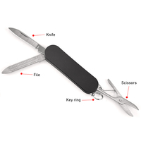 Couteau de poche multifonction en acier inoxydable, ciseaux, clé à ongles, pince, ouvre-bouteille, tournevis, pliable, pour extérieur, EDC