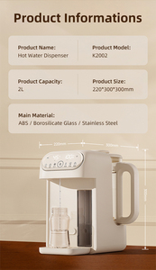 Scalda Acqua Istantaneo e Preparatore di <span class=keywords><strong>Latte</strong></span> in Polvere per Neonati, Dispenser di Acqua Calda con Luce Notturna - Product Image 3