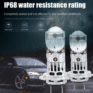 Bombilla LED H7 para Faros Delanteros <span class=keywords><strong>de</strong></span> Proyector, 6000K Blanco Frío, Inalámbrica, Plug and Play, 24W, 3000LM, Lente H7, Bombillas LED para Automóvil - Product Image 6