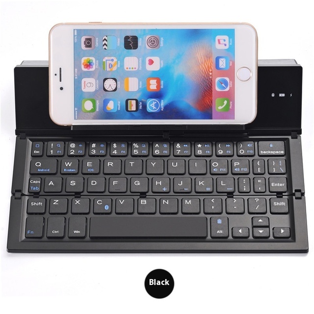Aluminum Alloy Folding Wireless Keyboard Utility Model for Electronic Organ Universal Mini Portable for Mobile Phone