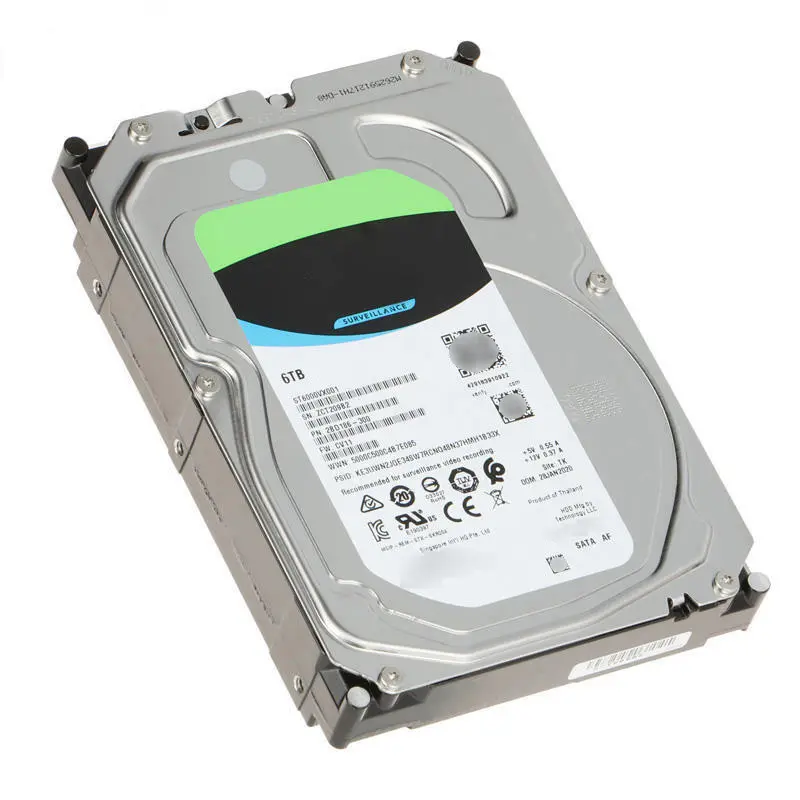 Werbe großhandel 6TB Festplatten magnet Sata 6,0 Gbit/s 3,5 "Interne Festplatte St6000vx001 Für Seagate Skyhawk