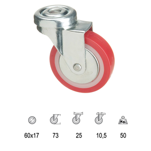 Ruota in Poliuretano da 60mm - Product Image 1