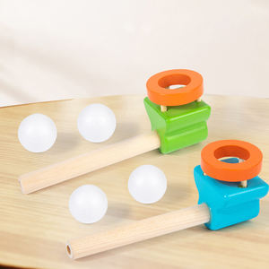 Nouveau jouet éducatif Montessori en bois : Balle flottante à souffler pour l'entraînement de la capacité pulmonaire et l'apprentissage précoce des enfants - Product Image 3