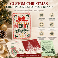 Cartes de vœux de Noël personnalisées, cartes de fêtes familiales personnalisées, impression de qualité supérieure, cartes cadeaux festives, fabricant en gros, OEM