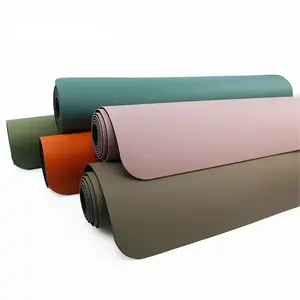 Fábrica impresso eco amigável ginásio antiderrapante borracha natural colorido personalizado ioga mat