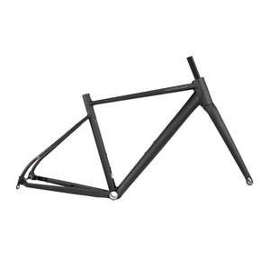 Cadre de vélo de route en alliage AL7005, filetage BB68, 700x30C, fixation Flat Mount, fourche carbone axe <span class=keywords><strong>12mm</strong></span>, 5 tailles, pour petits cyclistes, câblage interne - Product Image 6