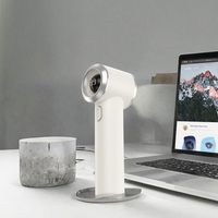 Ventilateur portable pliable USB rechargeable F09, nouveau modèle d'été, pour bureau et maison, mini, haute vitesse, en plastique