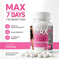 Capsules de soutien métabolique actif en 7 jours, marque privée, compléments naturels pour le remodelage corporel