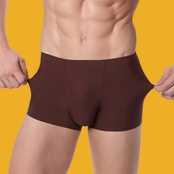 Ijs Zijde Ondergoed Fabrikant Naadloze Traceless Dunne Boxers