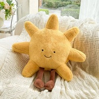 Coussins décoratifs pour canapé de salon, poupées en peluche mignonnes Soleil et Lune, super doux, en coton PP, jouets oreillers