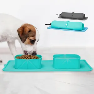 Складная Нескользящая миска для кормления собак