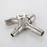 SUS304 Robinet à un trou Capteur sans contact Design moderne Finition brossée pour machines à laver Piscines à vadrouille à double usage domestique