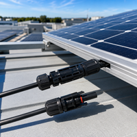 Connecteur solaire DC à courant élevé et faible résistance, anti-UV, résistant aux intempéries, prise de câble PV, verrouillage rapide, connecteur solaire mâle/femelle