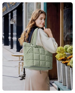 Bolso Tote para Mujer, Ligero, Acolchado, con Compartimentos, Bolso <span class=keywords><strong>de</strong></span> Hombro, Bolso <span class=keywords><strong>de</strong></span> Mano para Viajes, Trabajo, Gimnasio, Estudio - Product Image 3