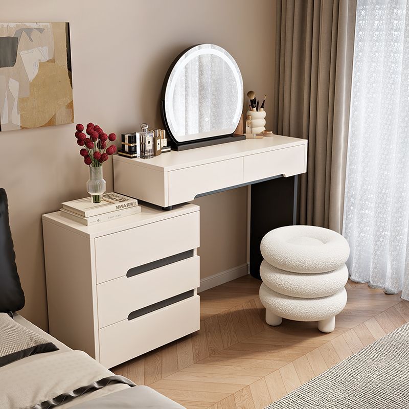 100 tavolo con mobiletto, sgabello rotondo a tre gambe