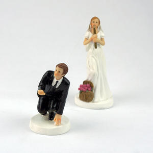 ตุ๊กตาเรซิ่นสำหรับเจ้าสาวและเจ้าบ่าวตัวละครแต่งงานใหม่รูปปั้นตกแต่งหน้าเค้กแต่งงาน<span class=keywords><strong>ตลก</strong></span> - Product Image 2