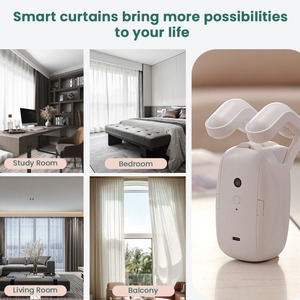 Smart Curtain Motor Electric With Built In Rechargeable Battery Remote Control For Track Free Installation Home Automation - Product Image 4