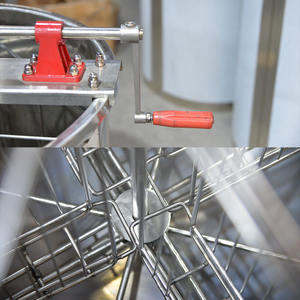 Nuovo stato acciaio inossidabile 4 8 12 24 telai per attrezzature per la lavorazione del miele e zootecnia-motore estrattore miele - Product Image 5