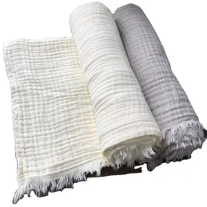 大甩卖!襁褓婴儿毯100% 棉薄纱襁褓毯120厘米 * 150厘米单层和双层薄纱襁褓毯