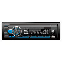 Lecteur MP3 stéréo pour voiture 1DIN Transmetteur FM intégré au tableau de bord Récepteur auxiliaire SD USB MMC WMA Support Car MP4 Players Télécommande