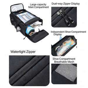 New Design Large Capacity <strong>Outdoor</strong> Sports Waterproof <strong>Basketball</strong> Backpack with Transparent Compartment and <strong>Shoe</strong> Compartment - Product Image 4