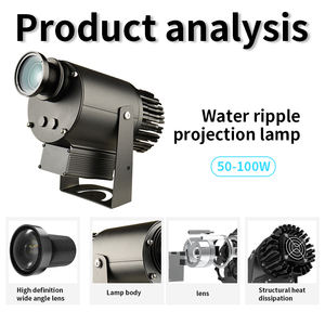 वाटरप्रूफ फ्री डिजाइन रिमोट कंट्रोल गोबो प्रोजेक्टर 4 लोगो स्विचिंग प्रोड्यूसर 100w - Product Image 6
