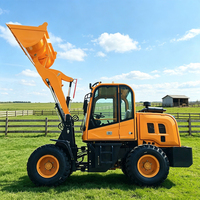Chargeuse sur pneus multifonctionnelle compacte 4x4 à transmission intégrale pour la construction, l'agriculture et le bâtiment, fabriquée en Chine, conforme aux normes Euro 5 CE EPA