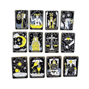 Twaalf Broche Creatieve Metalen Badge Gepersonaliseerde Mode Cartoon 12 Emaille Reversspeld - Product Image 1