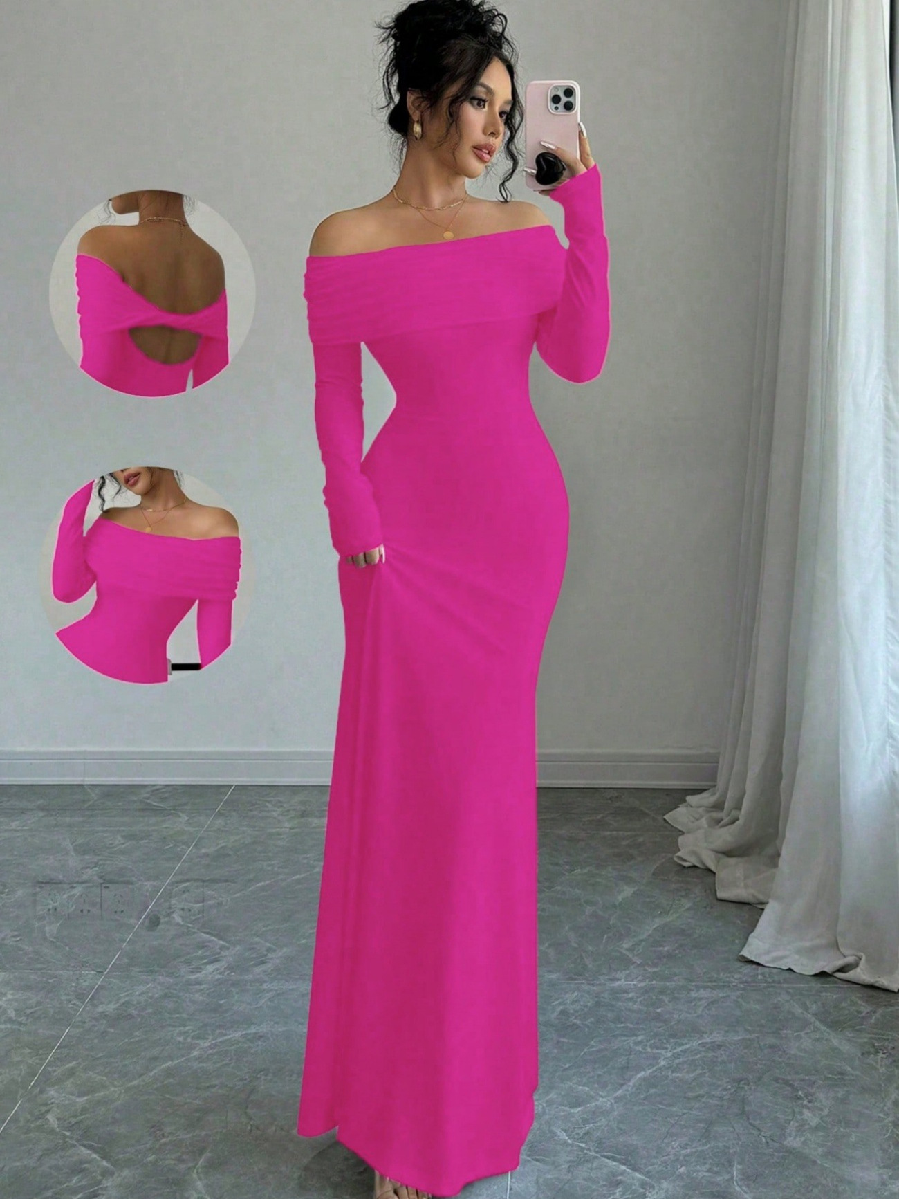 t-shirt dress empire waist Satin Empire Waist Stunning Rhinestone Belt Off Shoulder Wedding Dress White / L