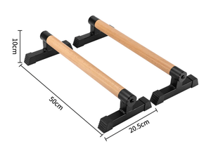 ZJFIT P-35 Soporte de Madera para Flexiones, <span class=keywords><strong>Barras</strong></span> Paralelas de <span class=keywords><strong>Calistenia</strong></span>, Equipo de Ejercicio para Uso Doméstico, Gimnasia, Culturismo, Hierro - Product Image 3