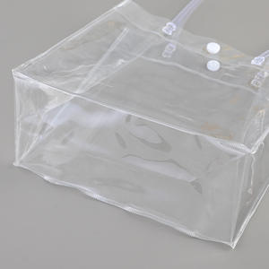 Bolsa de PVC Transparente Personalizada con Cierre y Estampado en Caliente, Bolsa de Regalo Promocional Reciclable con Asas para Supermercado y Exposiciones - Product Image 3