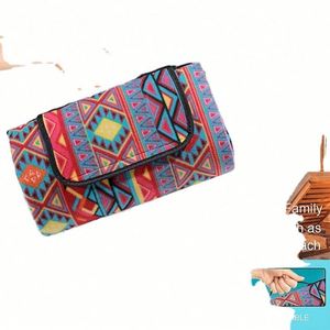 Alfombra de Picnic Plegable Impermeable de Poliéster y Algodón de Estilo Bohemio, Diseño Personalizado, para Acampar al Aire Libre, Playa o Jardín - Product Image 4