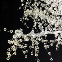 Zhuoyun Zhongshan usine lampadaire décoration de Table argent acrylique pièce maîtresse de mariage