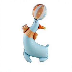 Globos de Aluminio con Forma de Animales de Dibujos Animados: Perro, Dinosaurio, León, Mariposa, Ganso, Jirafa, para Decoración de Fiestas de Cumpleaños, Circo, Juguetes para Niños, Pollo - Product Image 5