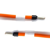 Câble haute tension pour VE 6mm² Orange 1500V CC Faisceau de câbles pour véhicule électrique avec borne annulaire -40°C 125°C Thermorétractable OEM Personnalisé