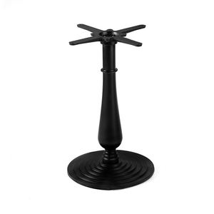 WEKIS Meilleure Vente Base de Table Circulaire en Acier Noir Type Tulipe avec Support Rond pour Table de Salle à Manger ou de Bar, Base de Table en Fer Forgé - Product Image 4