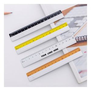 Juego de Reglas Portátiles Personalizadas de Aleación de Aluminio de 15/20/30 CM, Regla Recta de Medición de Metal de Precisión, Regalos Promocionales con Serigrafía - Product Image 1