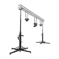 Torre de elevación de truss con manivela para altavoces line array, luces de escenario con pantalla LED y cabrestante de 6.5 m, capacidad de carga de 250 kg, resistente, precio mayorista