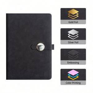Promotional Business Gifts PU Leather Hard Cover Agenda Personalized <b>Note</b> <b>Books</b> for Gift Notebook with logo Custom - Product Image 3