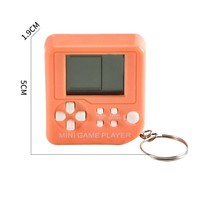 Porte-clés puzzle en plastique classique nostalgique pour mini console de jeu portable, cadeau créatif, vente en gros