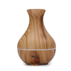 Diffuseur d'arômes ultrasonique en bois grainé de style vase JCSY-391, humidificateur USB pour la maison, le bureau, utilisation sur le bureau, capacité de 0,5 L - Product Image 5