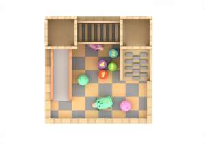 Mini Parco Giochi al Coperto per Bambini, Centro Avventura e Divertimento con Giochi Morbidi - Product Image 3