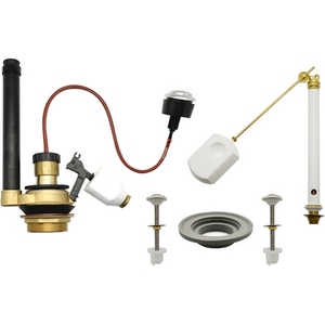 Mecanismo de Descarga Doble AB 3/8 y Kit Monobloque para Baño para Cisternas Tremolada en Hoteles, Hecho de Latón y Plástico - Product Image 1