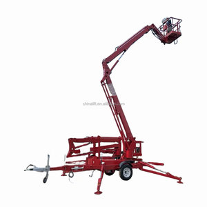 Elevador Telescópico Portátil de Remolque Trasero Pequeño con Plataforma Elevadora Manual y Remolque Aéreo, <span class=keywords><strong>Precio</strong></span> de Fábrica - Product Image 5