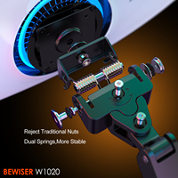 Nouveau bras de moniteur mural de grande taille, bras de moniteur de jeu robuste à ressort à gaz pour écran de jeu de 34 à 57 pouces (BEWISER W1020)