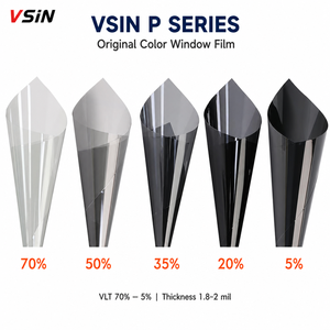 Film teinté pour vitres de voiture couleur originale VLT 70% 50% 35% 20% 5% – Qualité économique, <span class=keywords><strong>protection</strong></span> contre la <span class=keywords><strong>chaleur</strong></span> <span class=keywords><strong>et</strong></span> les <span class=keywords><strong>UV</strong></span> pour voitures <span class=keywords><strong>et</strong></span> camions - Product Image 2