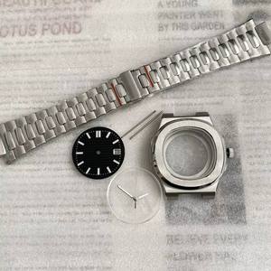 Caja y correa de acero inoxidable de 41 mm con cristal de zafiro 5711Mod, con esfera y manual, aptos para el movimiento NH35/NH38 - Product Image 4