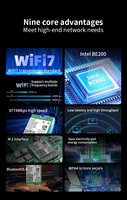 COMFAST BE200 Nano M2 Wifi 7 Adapter Tri-band 8774Mbps Kartu Jaringan Nirkabel Kecepatan Tinggi